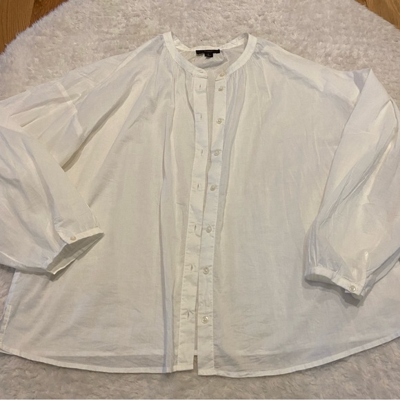 J Crew Re-Imagined Line White Button Down - Picture 3 of 5